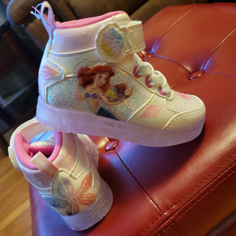 Kids' The Little Mermaid Disney Princess Hi Top sneaker Toddler/ Little kid 6 M